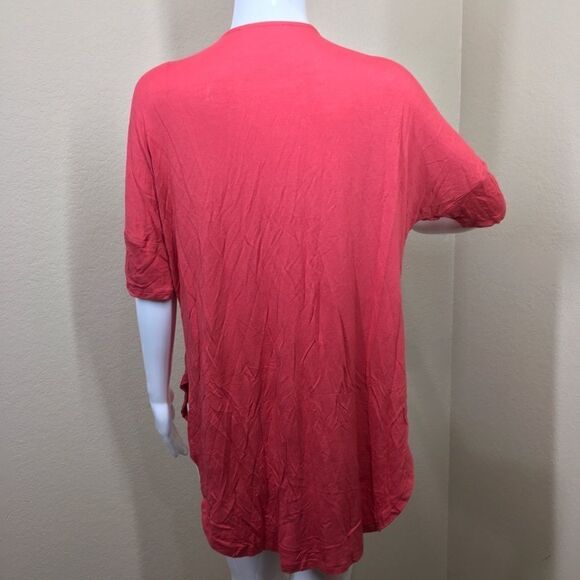 LUSH Coral Lace Up High-Low Tunic C4 - Picture 3 of 5